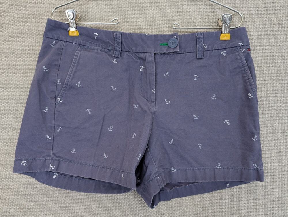 Tommy Hilfiger Shorts Size 6 Blue Anchors -0226E79